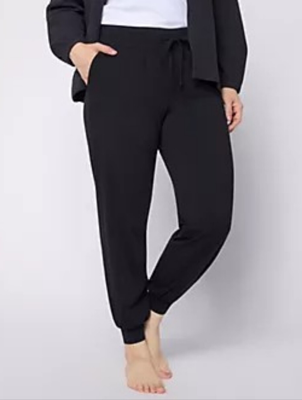 Anybody QVC Black Joggers for Women